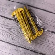 Yellow Plastic Tent Stakes Pack Of 4 Camping Peg Hooks 5.5” Anchor Blanket Tarps