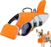 Dog Lifejackets for Medium Large Dogs, Pet Life Vest with Handle and Chin Float, Adjustable High Buoyancy Dog Swim Vest for Boating Swimming