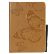 For Ipad 5/6/Air1/Air2 9.7 Fashion Butterfly Embossed Pu Leather Magnetic Closure Stand Case Auto Wake/Sleep Cover With Pen Slot