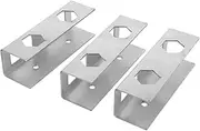 3pcs Laptop Stand Laptop Holder Desk Under Desk Computer Mount Under Desk Laptop Bracket Laptop Computer Stand Laptop Desk Mount Under Desk Shelf Bracket Carbon Steel Silver