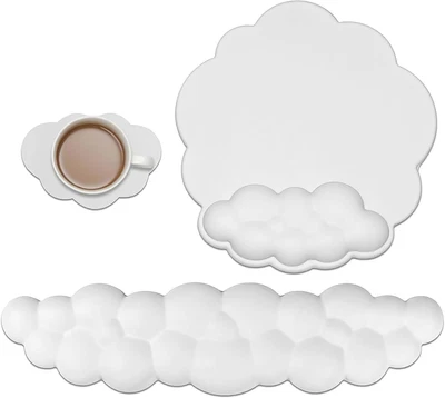 Alimingyan Cloud Mouse Pads, Exquisite Leather Mouse Pads Wrist Support, Comf...