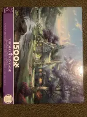 Thomas Kinkade Clocktower Cottage 1500 Piece Jigsaw Puzzle By CEACO 2001