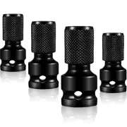 4 Pieces 1/2 Inches Square to 1/4 Inches impact adapter hex adapter Female So...