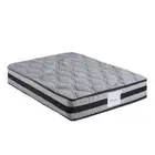 Mattress Spring Foam Medium Firm 22CM Single Dark Grey