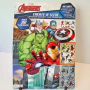 Bendon Marvel Avengers Create-A-Scene 80 Stickers Activity Pad Coloring Pages