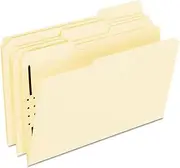 Pendaflex Fm310 Fastener Folders, 1 Fasteners, 1/3 Cut Tabs, Legal, Manila, 50/Box