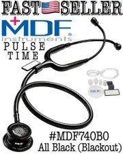 MDF Pulse Time 2in1 Single Head Stethoscope & Digital LCD Clock, Blackout - NIB!