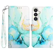 For Samsung Galaxy S24+ Protective Wallet Case Leather Phone Cover - Green LS003