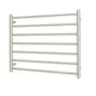 Radiant Brushed 900 x 750mm Round Heated Towel Rail (Right Wiring) BRU-RTR08RIGH