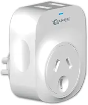 Sansai 2.1A 2 USB Outlets Surge Protection Charger Adapter