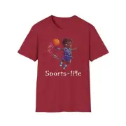 Techno Basketball 1 Unisex Softstyle T-Shirt