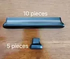 West Elm Drawer Pulls Matte Black 10 Pieces 4" & 5 Pieces Large Knob