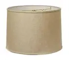 17 Dark Wheat Throwback Drum Linen Lampshade