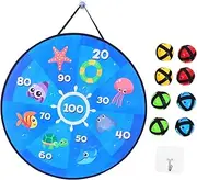 BRIGHTFUFU 1 Set of Tossing Darts Toy Kids Sticky Board Interactive Toy