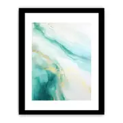 Sea Green Abstract Framed Art Framed print Art Poster