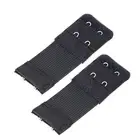Bra Extender 2 Hook Elastic Extension Strap Plus Size Clip On Maternity Black 2X