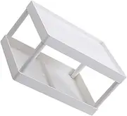 KALLORY Space-Saving Desktop Shelf 2 Tier Storage Rack for Office Supplies Kitchen