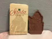 1992 Longaberger Pottery Cookie Mold Santa Claus Original Box