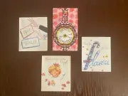 Vintage Greeting Cards- NEW- Junk Journal- Scrapbook- Crafts- Lot #8- MIX