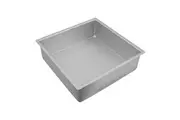 Anodised Square Deep Cake Pan (Silver) - 30x10cm