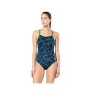 Speedo Endurance+ Flyback One Piece Competition Swimsuit Wrack It Up Size 28