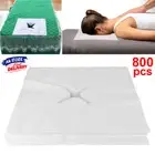 AU 800pcs Beauty Salon Disposable Face Pad Bed Table Face Hole Cover Massage Spa