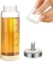 Matifaner Honey Dispenser No Drip, Maple Syrup Dispenser, Olecranon design, automatic reflux，Honey Jar with Stand, Beautiful Honey Pot, Perfect Honey Container(10 oz×pack 1)