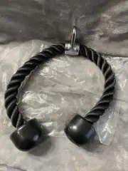 Single or Dual Grip Tricep Rope, Pull Down Cable Machine Attachment Brand New