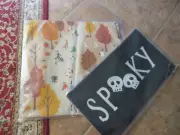 west elm/pottery barn halloween pillow set of 2 country kids. spooky NIP