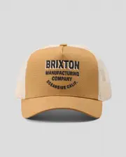 [Brixton] Brixton Men's Redoubt C Mp Trucker Cap in Washed Copper/Sand One Size Washed Copper/Sand