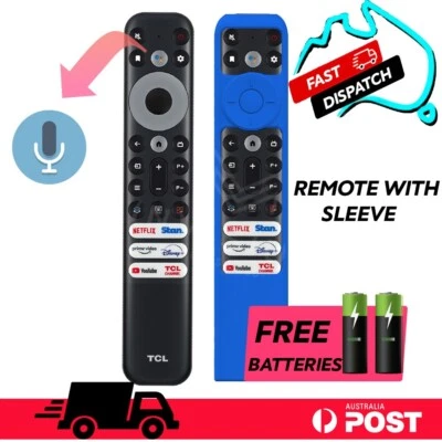 GENUINE TCL TV Remote Control for models 85C645, 75C645, 50C645, 43C645 + COVER