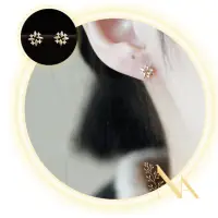 在飛比找momo購物網優惠-【NANA】娜娜 復古百搭小風車造型耳環(耳環)