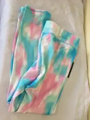 NWT Athletic Works Active Leggings Watercolor Girls DriWorks Breathable Upick
