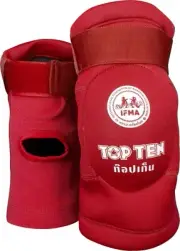 Top Ten Sok Muay Thai IFMA Approved Elbow Pads Red Guards Training Sparring