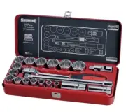 Sidchrome 21-PIECE A/F SOCKET SET SCMT14412 1/2" Square Drive *Australian Brand