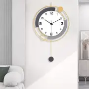 Wall Clock,Decorative Wall Clocks with Pendulum,Silent Quality Quartz Wall Cl...