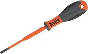100 mm VDE Insulated Screwdriver, 4.0 mm CAB Tip, Klein Tools 32243INS