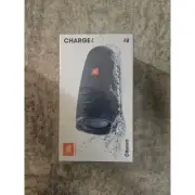 NIB JBL Charge 4 Waterproof Portable Bluetooth Speaker, Blue