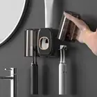 Waterproof Automatic Toothpaste Dispenser Hanging Toothbrush Stand Hotel