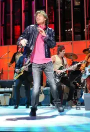 Mick Jagger and Keith Richards at The Concert for New York City - - Old Photo 7