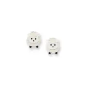 Sheep Lamb Stud Earrings Sterling Silver with Enamel Color