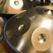 NovaPans Handpans Generation 4 - 9 Note Handpan in D Kurd 440Hz GOLD w/Soft Case