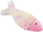 Milisten Realistic Fish Plush Cat Toy Interactive Teething Toy for Indoor Cats Chewing and Scratching Toy Fun Simulation Pet Toy