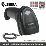 Zebra DS2208-SR00007ZZWW Handheld 1D/2D Imager Barcode Scanner with USB Cable