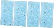 EPIGEIST 4 Pcs Quilling Styler Mould for DIY Paper Craft Lightweight and Portable Paper Quilling Tools for Models Easy to Use with Half Ball
