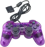 DARLINGTON & Sohns Controller Lila Transparent passend für Playsation 2 PS2 PSX PSOne PS1 Playstation 1 Controller Analog Gamepad Joystick Joypad PS 2 Durchsichtig