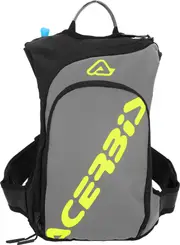 Acerbis Sather Logo, hydration backpack , color: Grey/Black/Neon-Yellow , size: 9 L