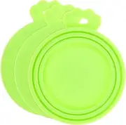 PEPLAYTAL 3Pcs Silicone Can Lid Food Grade Covers for Dog Food Fits Cans Soft Durable Seal Keeps Food