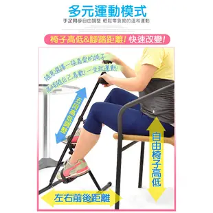 台灣製造獨立手足健身車P280-002兩用手腳訓練機器.臥式美腿機.手轉腳踏車手部腿部腳踏器室內腳踏車自行車運動健身器材