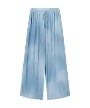 drawstring wide-leg pants IT44 Blue